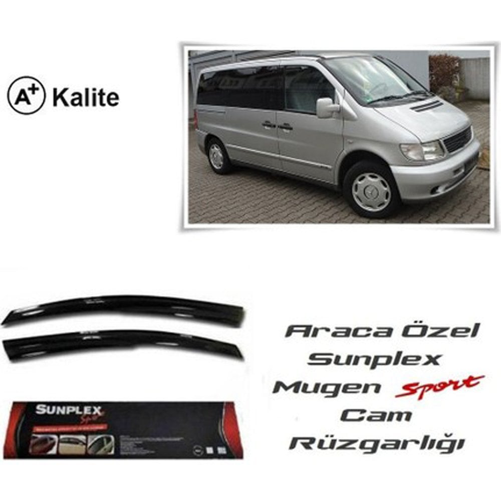 Mercedes Vito Cam Rüzgarlığı Mugen Tip Sunplex 2li 1996-2003